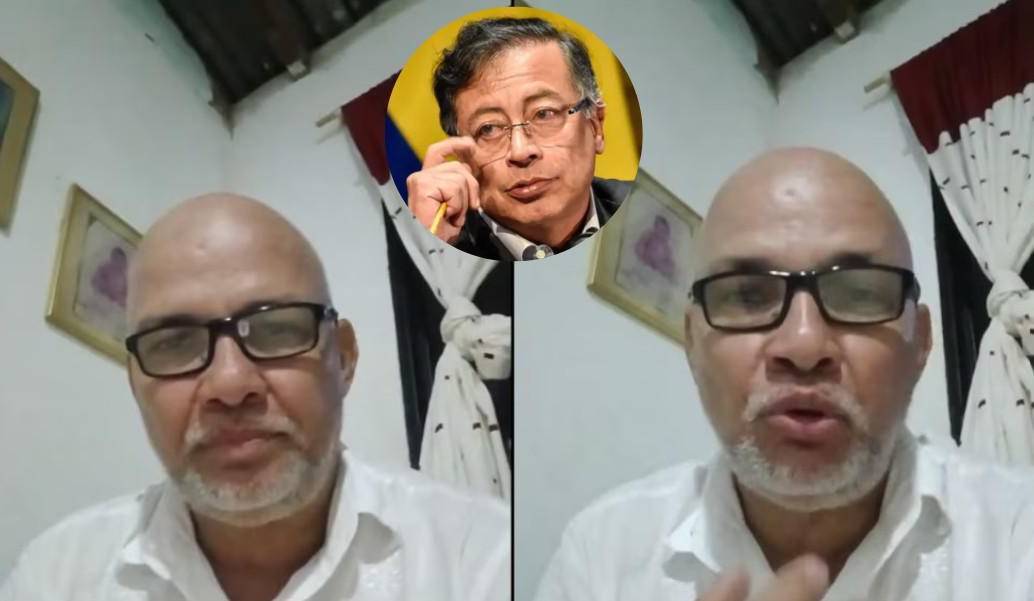 Luis Carlos Mejía Acuña, padre del soldado Carlos José Mejía, envía mensaje al presidente Petro. FOTO: Tomada video @luiscarlosmeji7