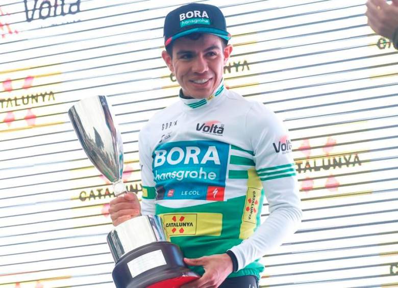 Sergio Higuita se consagró campeón de la Vuelta a Cataluña 2022. FOTO EFE 