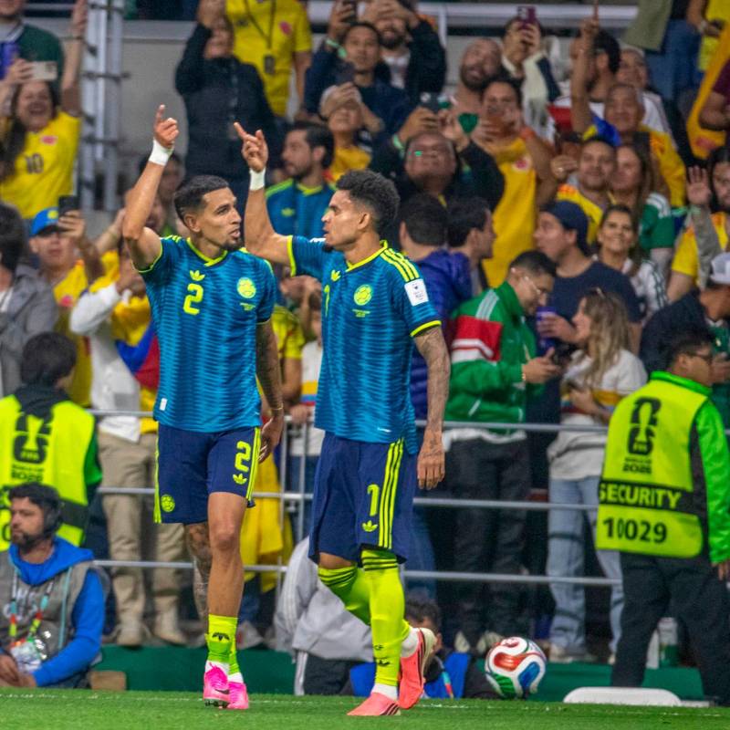 El futbolista antioqueño Daniel Muñoz anotó el primer gol del seleccionado nacional en el Mundial. Suma 4 anotaciones con el equipo cafetero. Foto: Juan Antonio Sánchez