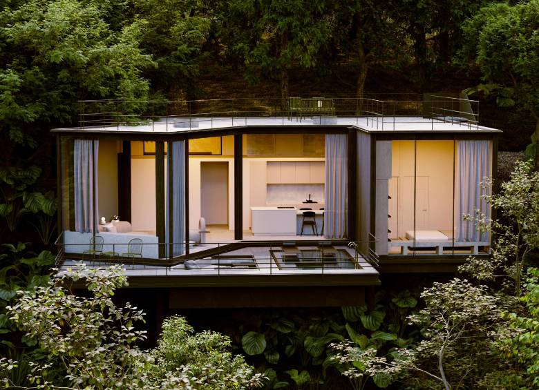 La Casa del Lago se destaca por tener una ubicación estratégica, en un terreno rodeado por un bosque nativo. fotos: cortesía