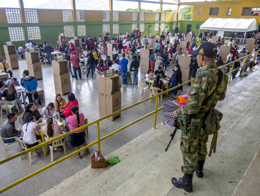 imagen de referencia de una jornada de votaciones en el municipio de Valdivia. Foto: Juan Antonio Sánchez Ocampo
