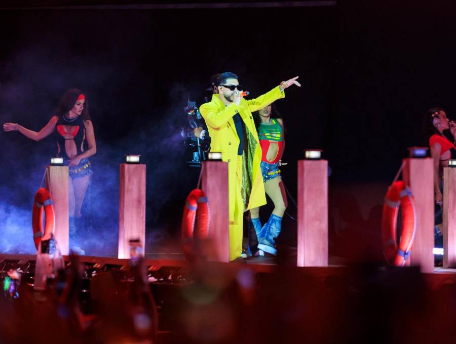 Ryan Castro durante su concierto en el Estadio Atanasio Girardot, donde reunió a cerca de 48.000 asistentes. FOTO: CAMILO SUÁREZ