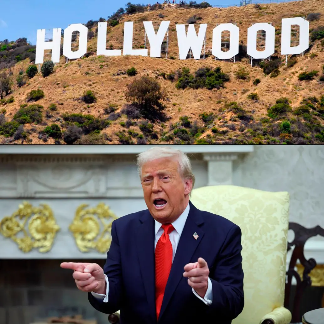 “Queremos películas hechas en Estados Unidos, ¡de nuevo!”, dijo el presidente de Estados Unidos Donald Trump. Foto Getty. 