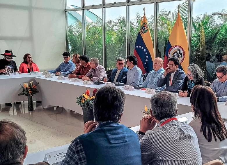 El primer ciclo de diálogos tuvo lugar en Caracas, Venezuela. FOTO: Cortesía. 