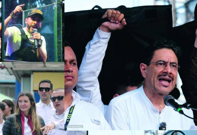 Esquemas de seguridad de la candidata Paloma Valencia, Abelardo De la Espriella e Iván Cepeda. Fotos: El Colombiano