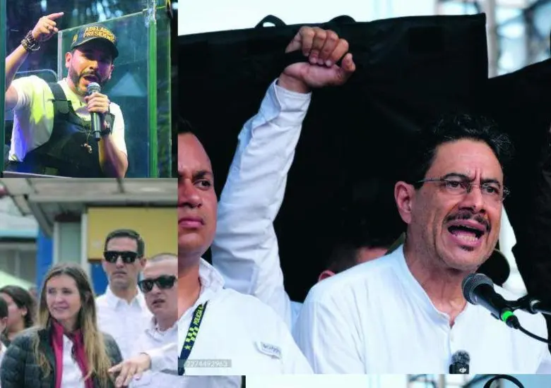 Esquemas de seguridad de la candidata Paloma Valencia, Abelardo De la Espriella e Iván Cepeda. Fotos: El Colombiano