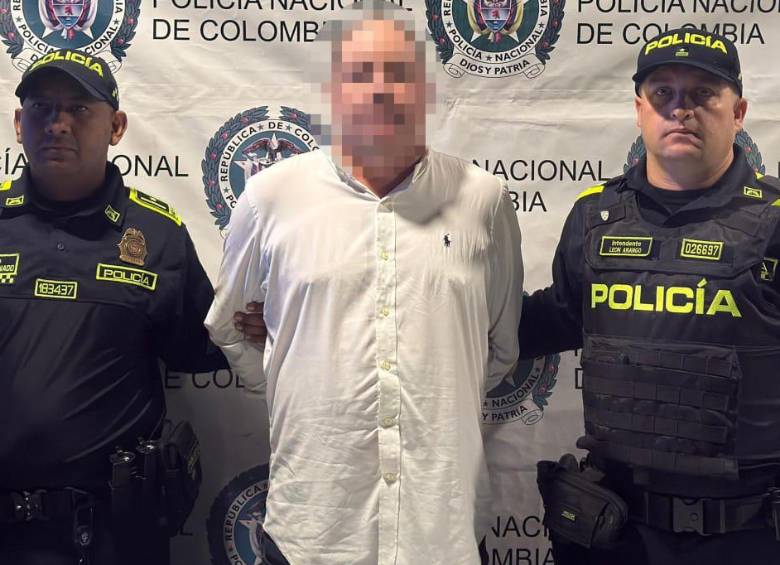 El estadounidense tras su detención por parte de las autoridades. FOTO: Cortesía