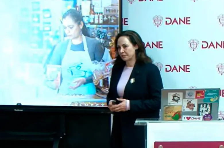 Piedad Urdinola, directora del Dane presentó los datos de inflación a noviembre de 2025. FOTO tomada de YouTube