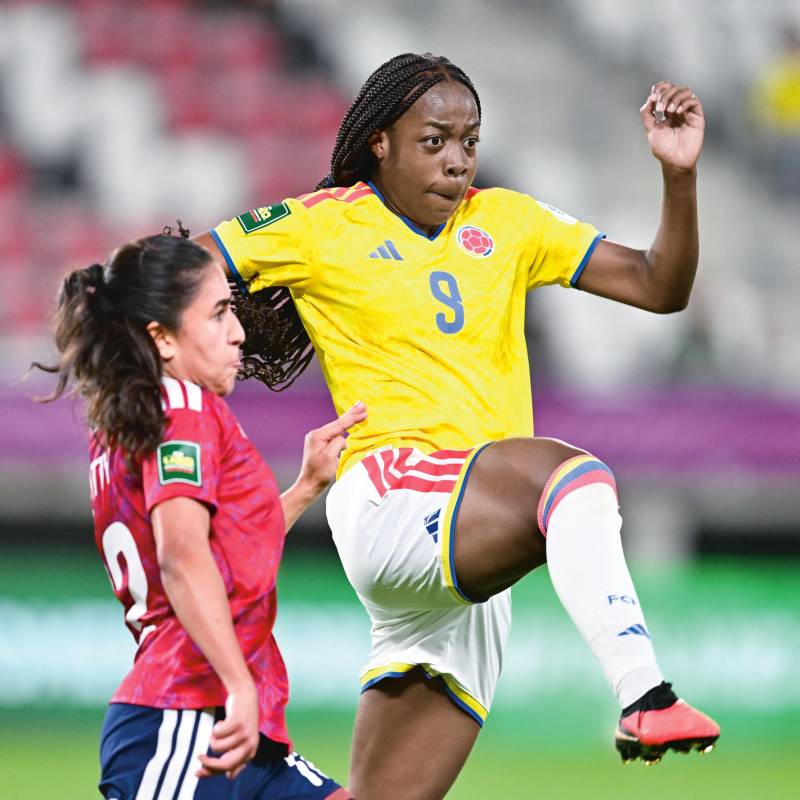Valerin Loboa es una de las dos opciones que tiene Colombia en ataque, junto a Maithé López. FOTO GETTY 