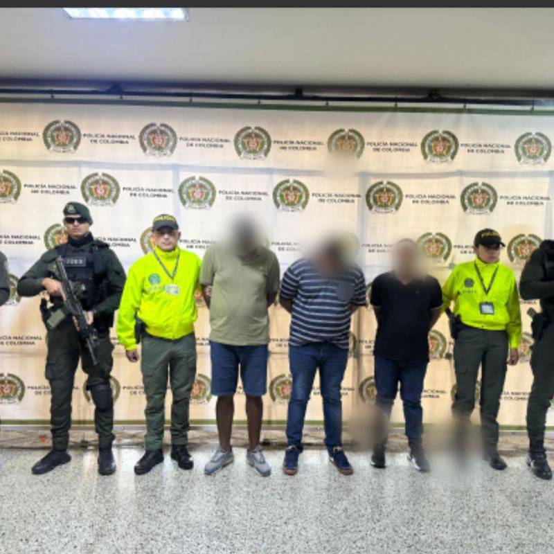 Tres de los cuatro detenidos en la operación Renacer fueron capturados en Medellín. FOTO: Cortesía