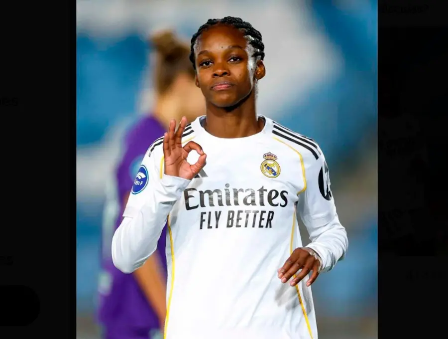 La delantera colombiana Linda Caicedo marcó un gol maradoniano con el Real Madrid en la Liga Femenina en España. FOTO TOMADA X @realmadridfem