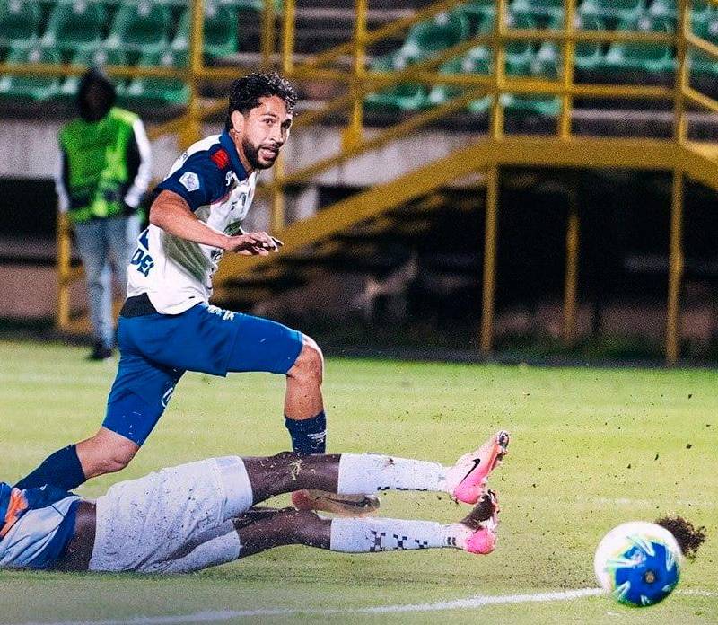 Pese al gol de Jeison Medina, DIM cayó con Chicó en la fecha 10 de la Liga BetPlay-2. FOTO DIMAYOR