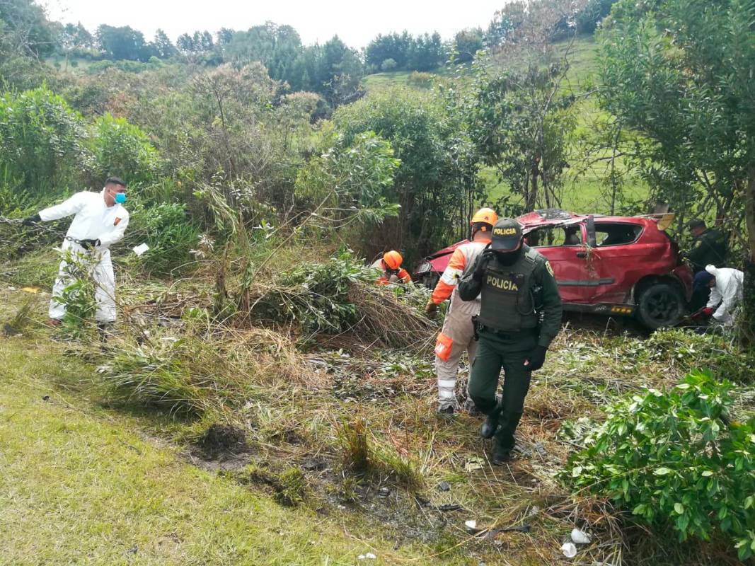 El accidente ocurrió entre las seis y las siete de la mañana del domingo. Foto: Manuel Saldarriaga