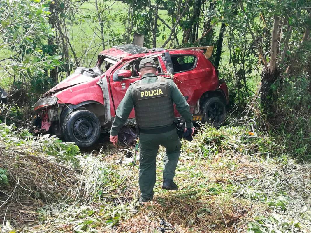 El accidente ocurrió entre las seis y las siete de la mañana del domingo. Foto: Manuel Saldarriaga