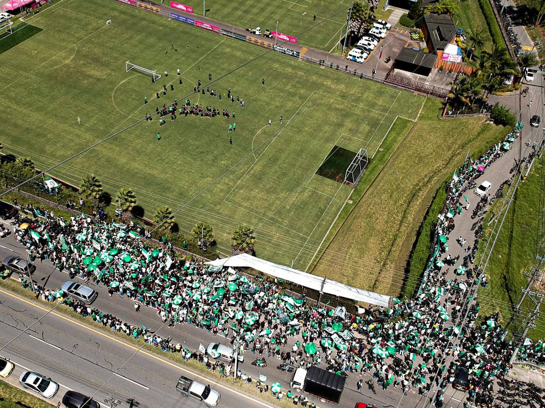 Los hinchas verdolaga demostraron una vez más el amor por su equipo. Foto: Carlos Velásquez