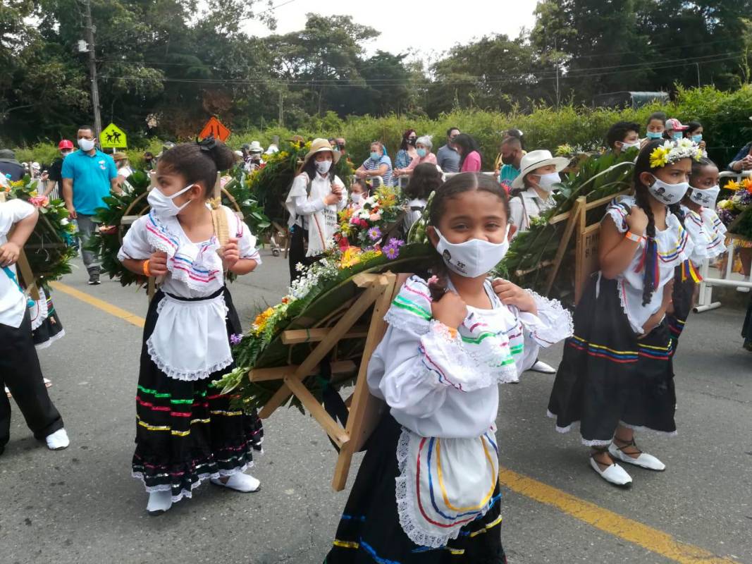 Con este evento se da inicio a la Feria del 2021 y que tendrá su mayor evento con el Desfile de Silleteros el 22 de agosto. Foto: Manuel Saldarriaga