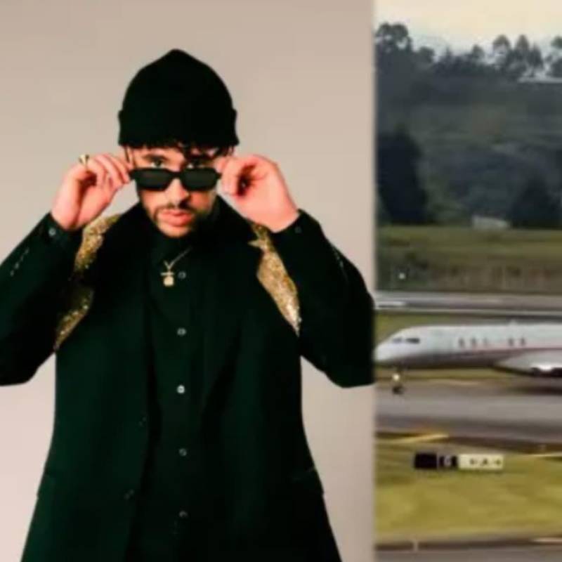 El Bombardier Global 7500, avión en el que Bad Bunny se desplazó hasta Medellín, es considerado uno de los jets privados más lujosos y tecnológicos del mundo. FOTO: Colprensa y @aviation_skrg