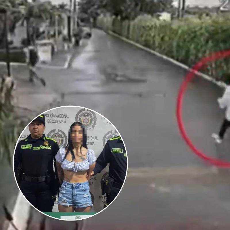 La historia de Melissa Fierro, la joven señalada de cometer ataques armados en Girardot. FOTOS: Policía Nacional - captura de video 