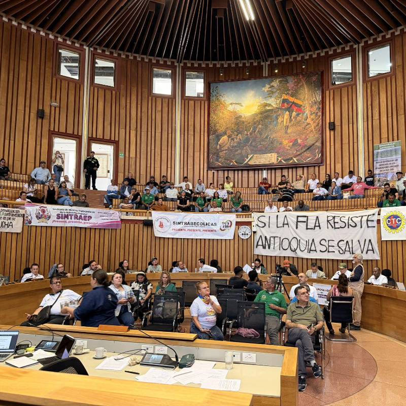 Este sábado se realiza el segundo y último debate para aprobar el proyecto de ordenanza 04. FOTO: Cortesía Asamblea de Antioquia