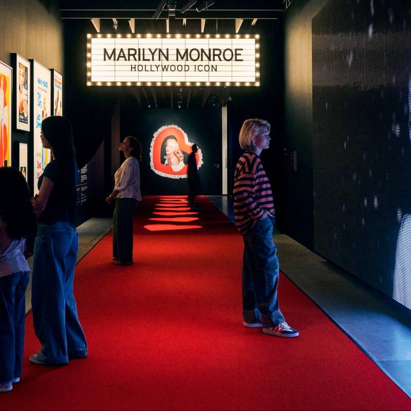 Así comienza la exposición temporal de Marilyn Monroe abrió sus puertas el 31 de mayo de 2026 y estará disponible hasta el 28 de febrero de 2027. FOTO Cortesía Museo