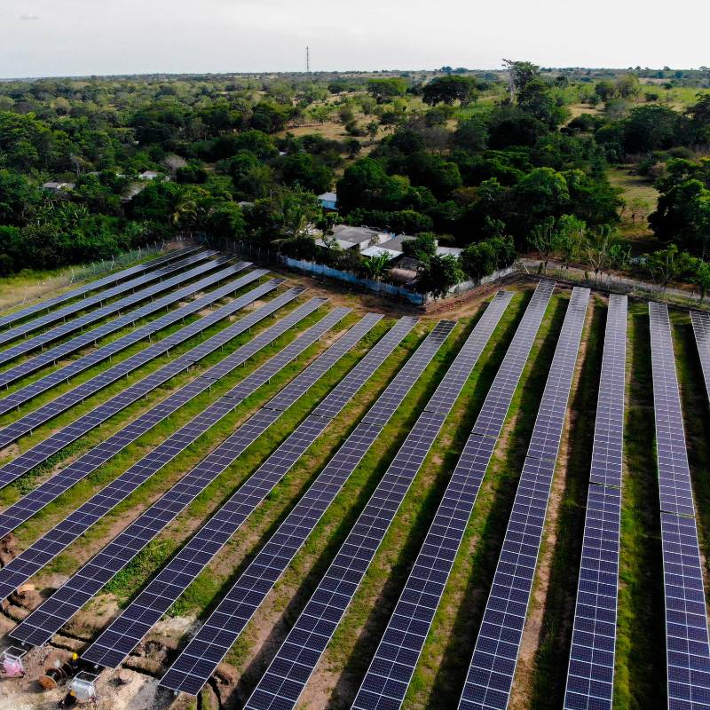 Las minigranjas solares permiten generar energía cerca del consumo, reduciendo pérdidas y mejorando la eficiencia del sistema eléctrico en Colombia. FOTO Cortesía