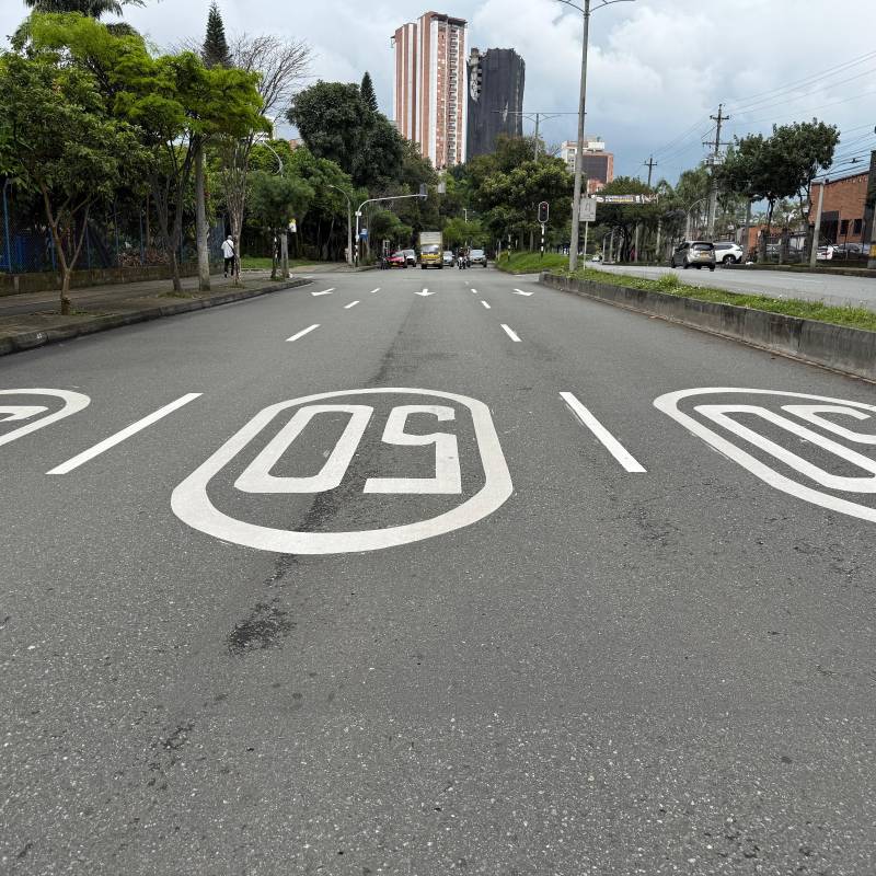 Nuevos límites de velocidad en Sabaneta. FOTO: CORTESÍA