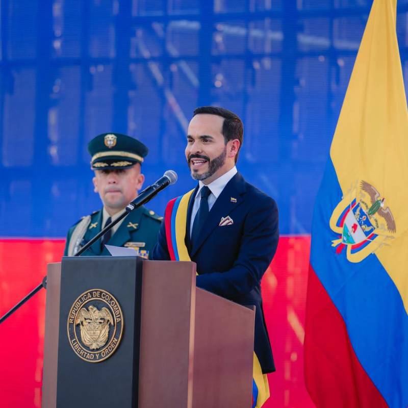 Durante su discurso, que duró una hora y diecisiete minutos, hizo un extenso repaso de todos los frentes de la democracia, recordó algunas promesas e hizo homenajes. Foto: Presidencia