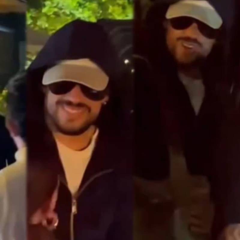 Bad Bunny fue visto en un restaurante del barrio Manila, en El Poblado, donde saludó a varios seguidores. FOTO redes sociales