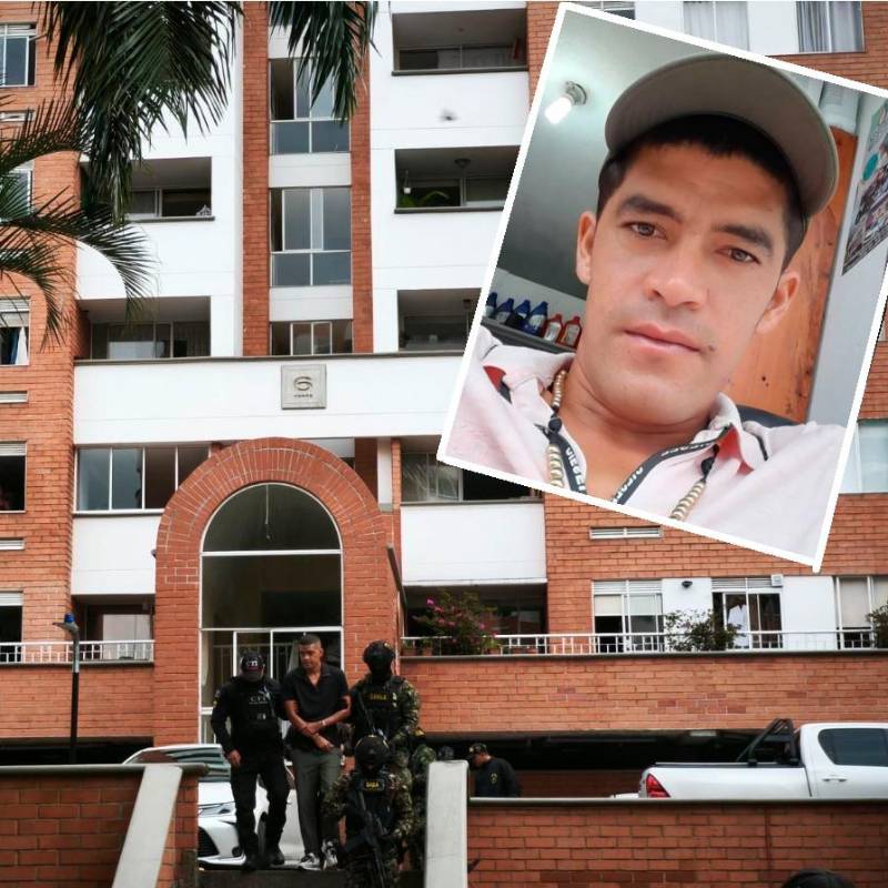 Juan Esteban Durango Pardo (“el Flaco” o “Choroto”) fue capturado en una urbanización vecina a la sede de la Séptima División y la Cuarta Brigada del Ejército, en Medellín. FOTO: CORTESÍA.
