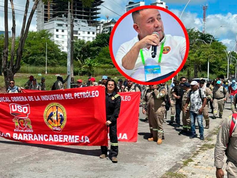 Martín Ravelo, presidente de la USO, advirtió que la estabilidad de Ecopetrol está en riesgo si no se toman decisiones inmediatas. FOTO: Colprensa