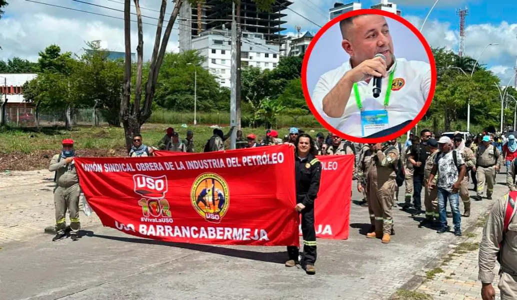 Martín Ravelo, presidente de la USO, advirtió que la estabilidad de Ecopetrol está en riesgo si no se toman decisiones inmediatas. FOTO: Colprensa