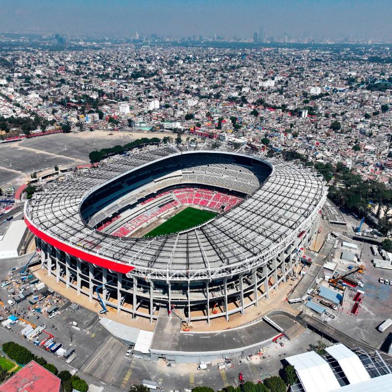 El estadio Azteca se convertirá el 11 de junio en el único estadio que ha recibido el inicio de tres Mundiales. Foto: Getty