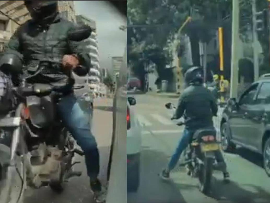 Estos son algunos fotogramas del video que circula en redes sociales con la denuncia de los ‘pinchallantas’. Foto: tomadas de video