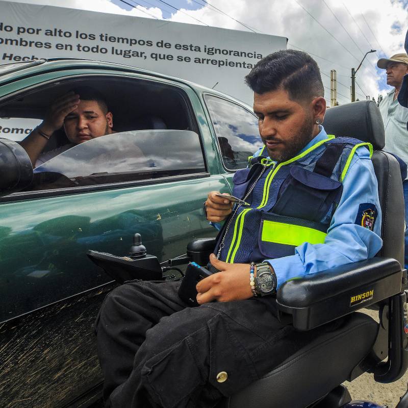 Ferney Andrés López, el fallecido agente de tránsito del municipio de Guarne. FOTO: Andrés Camilo Suárez Echeverry