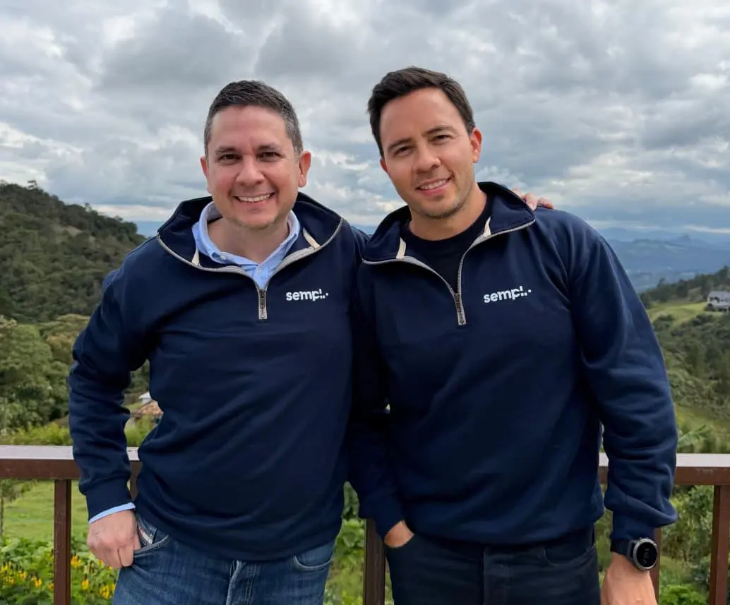 Esteban Velasco, CEO y cofundador de Sempli; y Felipe Llano, COO y cofundador de Sempli. FOTO: Sempli