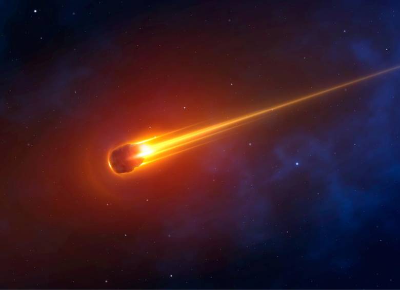 Imagen ilustrada de un meteoro. Foto: Sstock