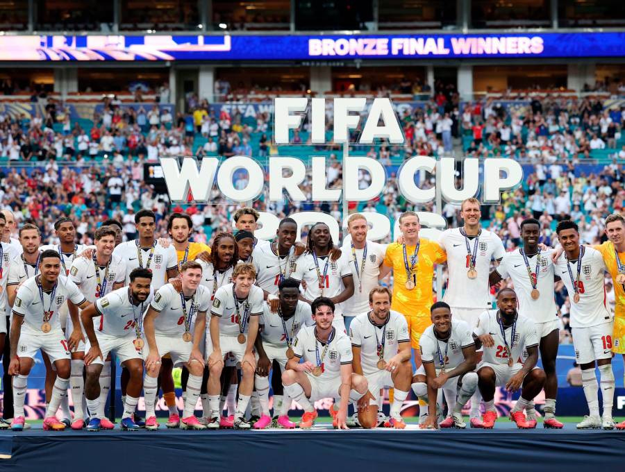 El equipo inglés consiguió su primera victoria en un partido de tercer y cuarto puesto. Los de 1990 y 2018 los había perdido. Foto: Getty