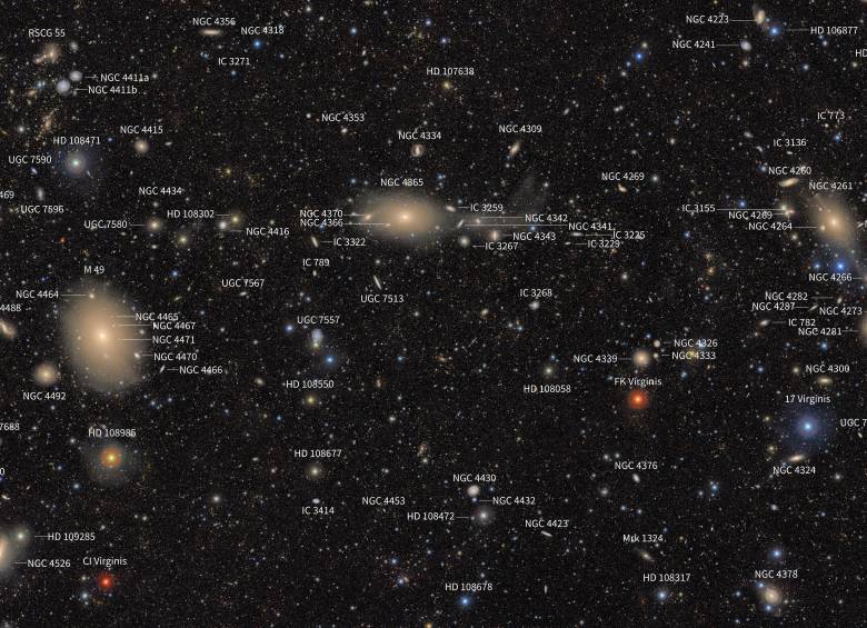 Desde estrellas de gran tamaño hasta galaxias extensas, Rubin transforma espacios aparentemente vacíos en brillantes tapices. FOTO cortesía Observatorio Vera C. Rubin de NSF–DOE