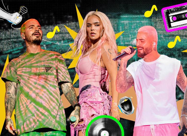 J Balvin, Karol G, Maluma y Feid son apenas las caras conocidas de la industria del reguetón de Medellín que es apetecida en todo el mundo; detrás hay cientos de profesionales que han hecho del mundo del entretenimiento una industria poderosa. FOTO Jaime Pérez