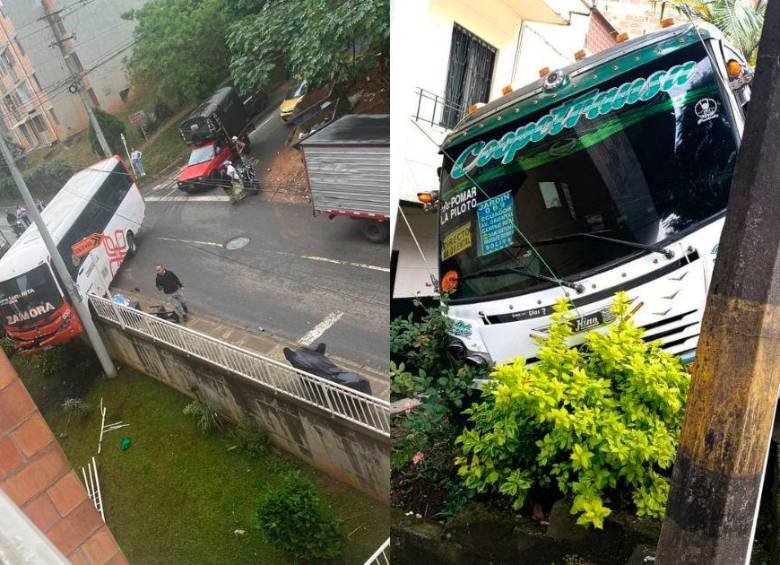 En video: Dos choques de buses tras pérdida de control de los conductores