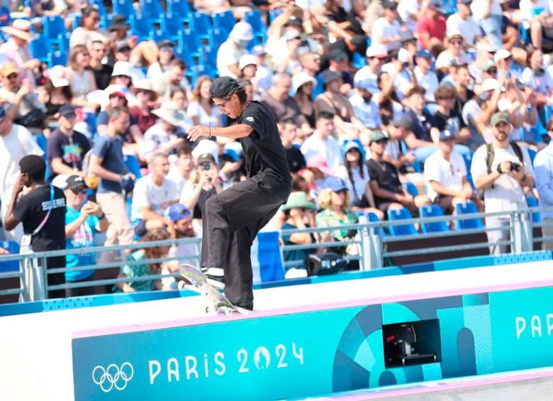 El colombiano Jhancarlos González en acción en sus segundos Juegos Olímpicos, esta vez en París 2024. FOTO CORTESÍA COC