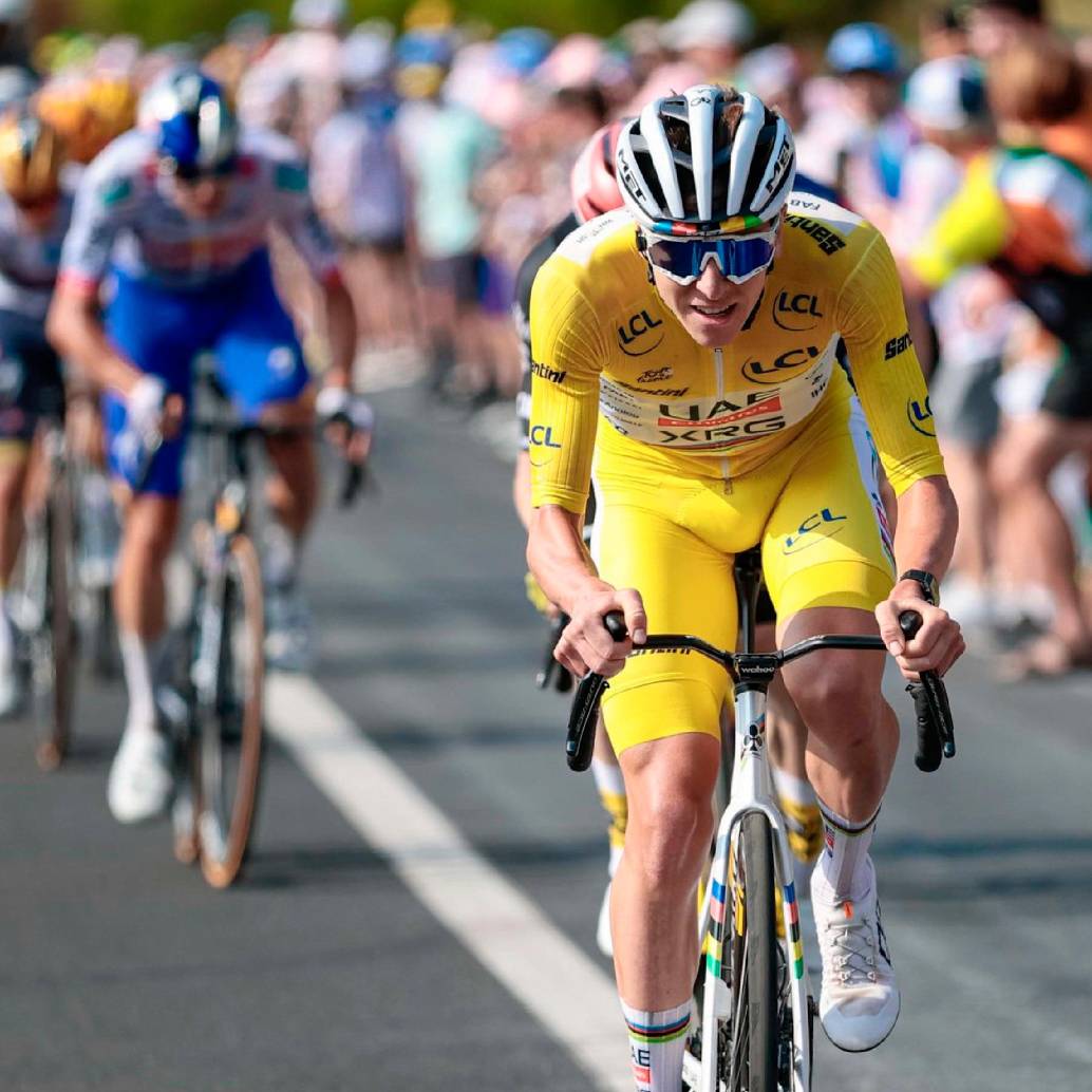 Tadej Pogacar, virtual campeón del Tour de Francia-2025 que dominó a su antojo. Llegará a 4 títulos en la prestigiosa carrera. FOTO GETTY 