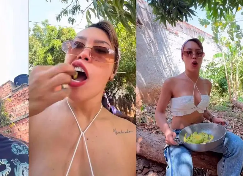 “¿Tú qué haces ahí?”, pillaron a Ana del Castillo bajando mangos de un árbol