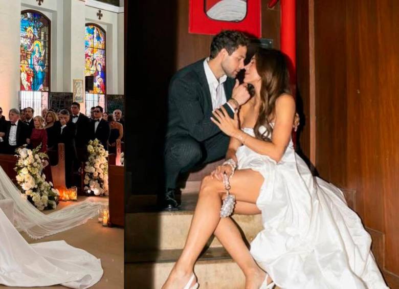 En video: Así fue la boda de Daniela Ospina y Gabriel Coronel en Medellín