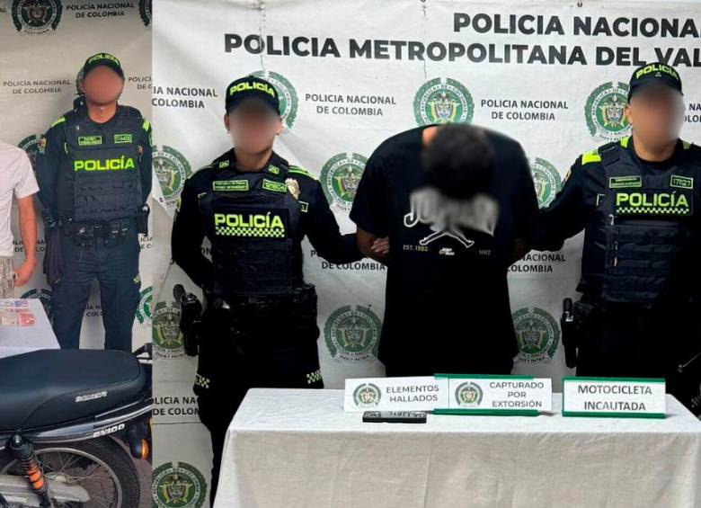 En fotos: ellos cayeron por extorsión en Juan XXIII y Simón Bolívar, en Medellín