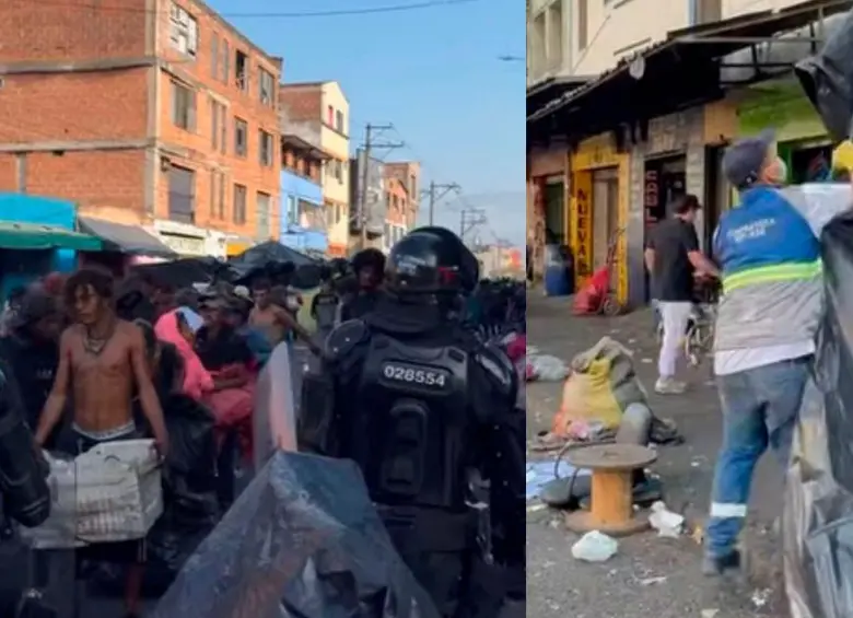 En video: Tumbaron cambuches en sector del Bronx en Medellín