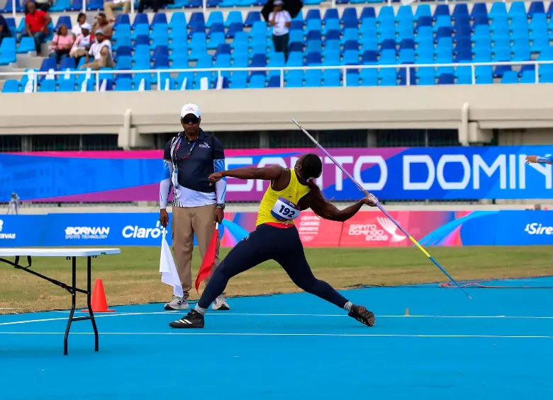 La colombiana Flor Denis Ruiz, en su esfuerzo por la medalla de oro que logró pese a la lesión en la etapa de preparación. FOTO CORTESÍA COC