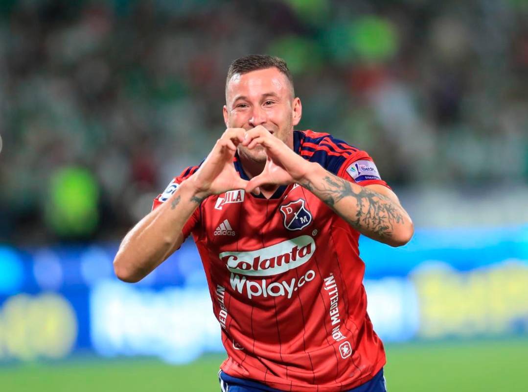 El Medellín que logró el gol, a través de una gran acción de contragolpe generada por Daniel Torres, quien le envió el balón a Luciano Pons. Foto: Camilo Suarez