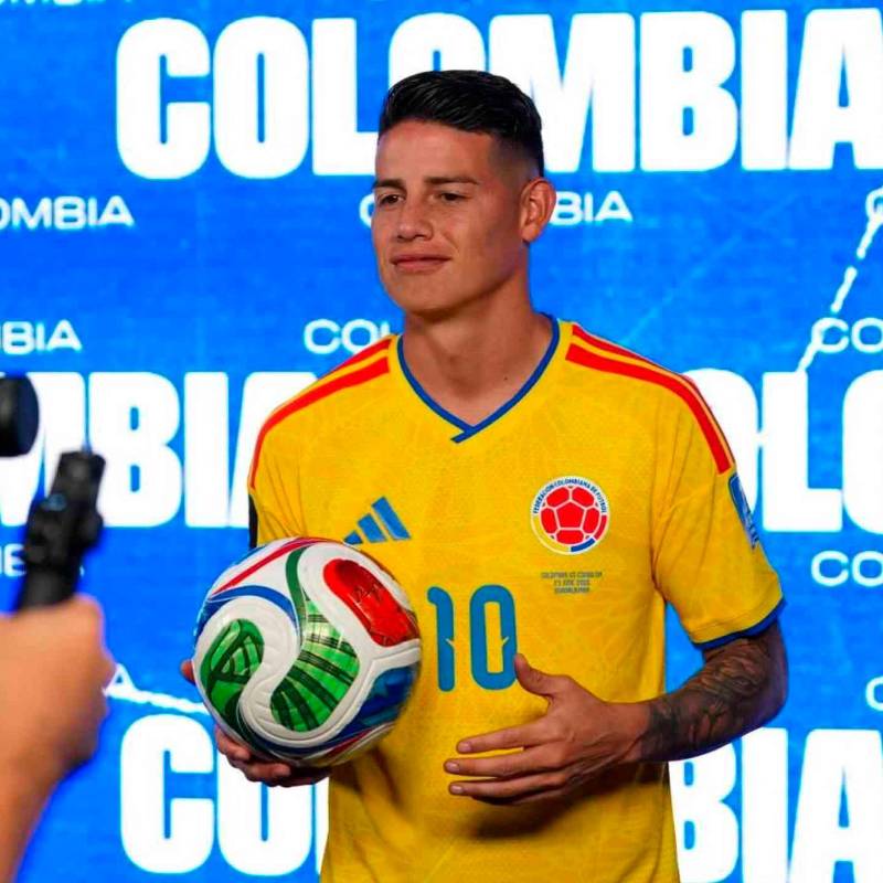 James Rodríguez, capitán de Colombia, está listo para el debut en el Mundial de Norteamérica, su tercera cita en la máxima competencia del fútbol internacional. FOTO CORTESÍA FCF