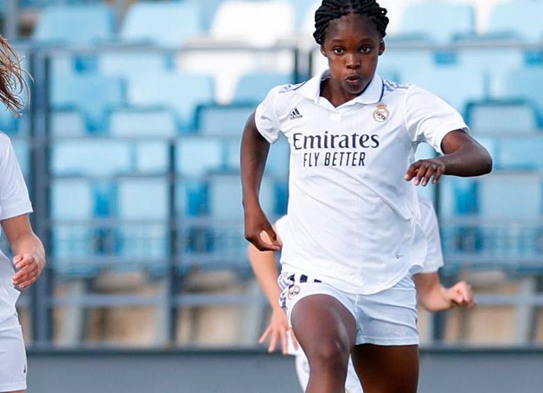 La colombiana Linda Caicedo en el once titular del Real Madrid para su duelo ante Madrid CFF. FOTO TOMADA @realmadridfem